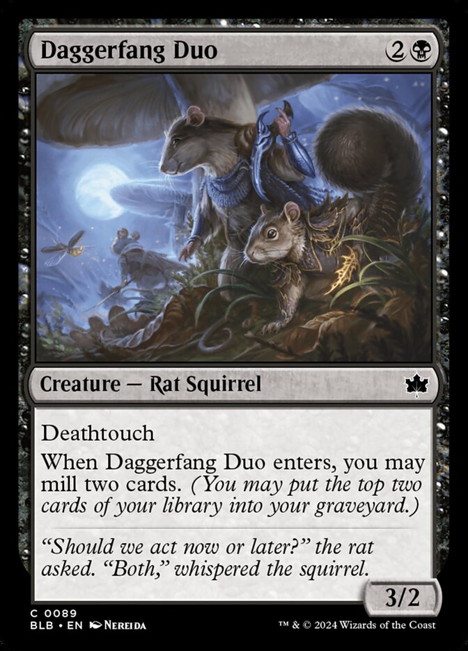 Daggerfang Duo - Bloomburrow 89 (Foil)