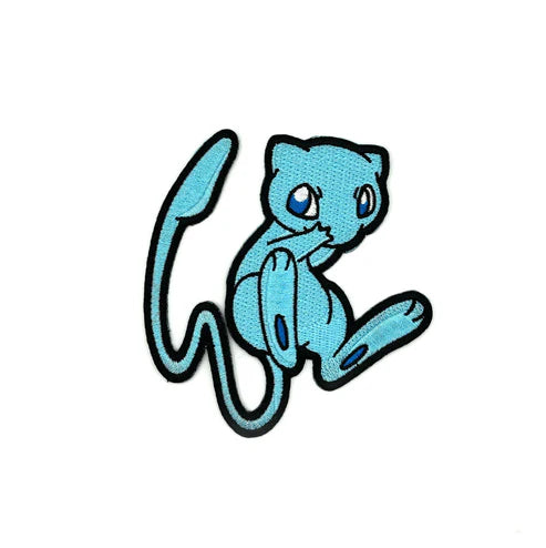 Blue Shiny Mew - Die-cut Iron-on Patch