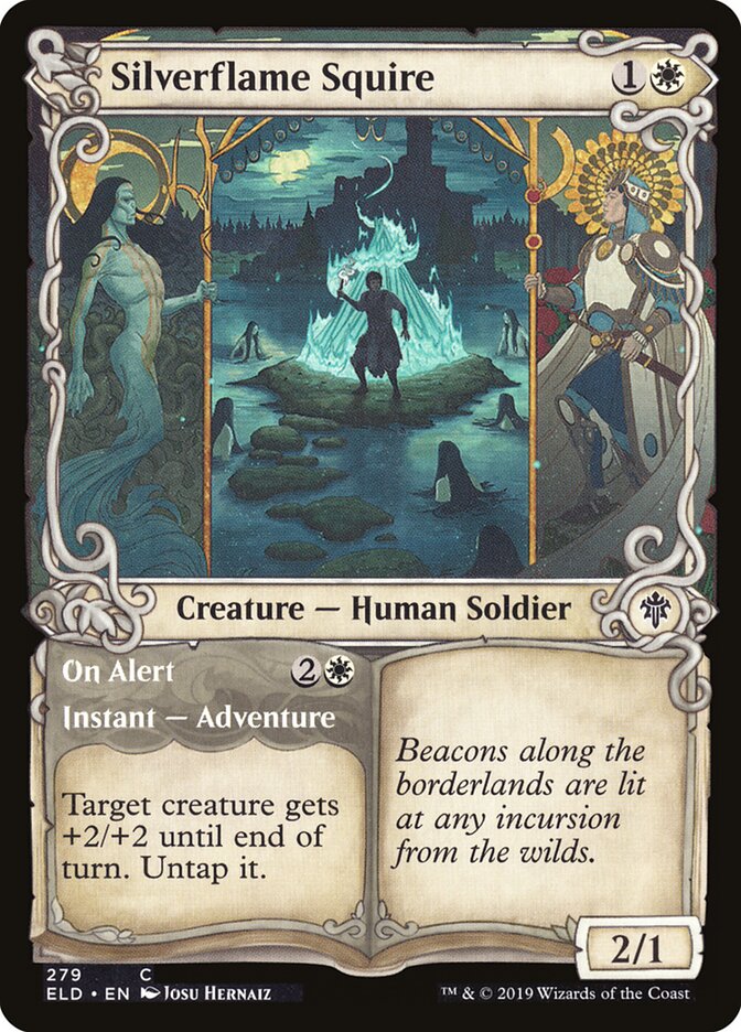 Silverflame Squire (Showcase) - Throne of Eldraine 279