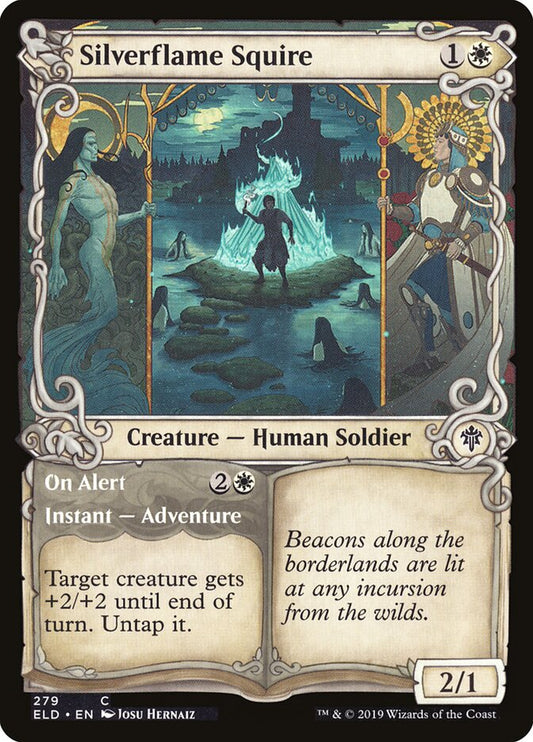 Silverflame Squire (Showcase) - Throne of Eldraine 279