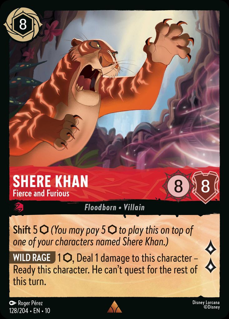 Shere Khan - Fierce and Furious - Whispers in the Well 128/204 - Near Mint