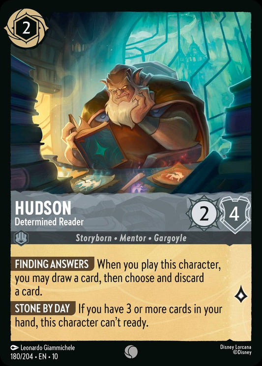 Hudson - Determined Reader - Whispers in the Well 180/204  (Foil) - Near Mint - Ungraded