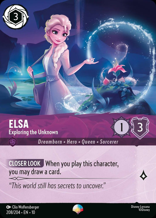 Elsa - Exploring the Unknown (Epic) - Whispers in the Well 208/204  (Foil)