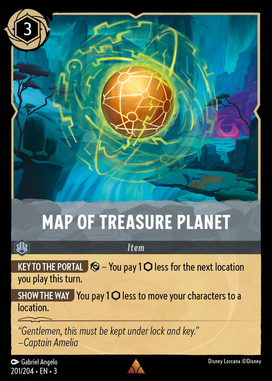 Map of Treasure Planet -  201/204 (Foil)