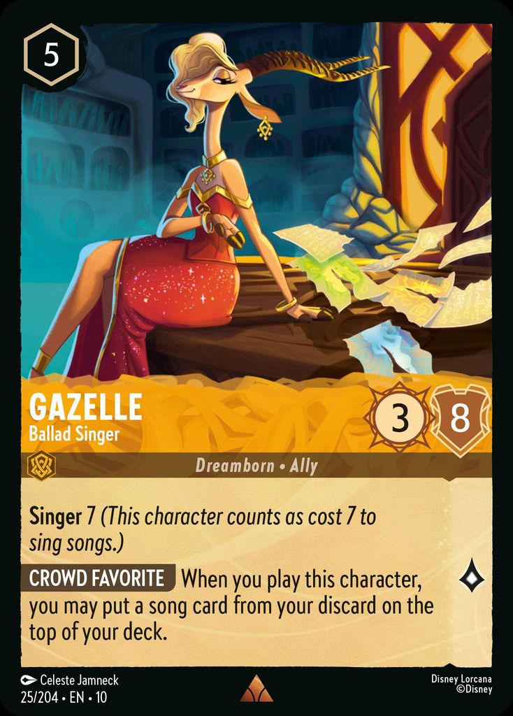 Gazelle - Ballad Singer - Whispers in the Well 25/204 - Near Mint