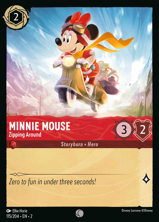 Minnie Mouse - Zipping Around - 115/204 (Foil)