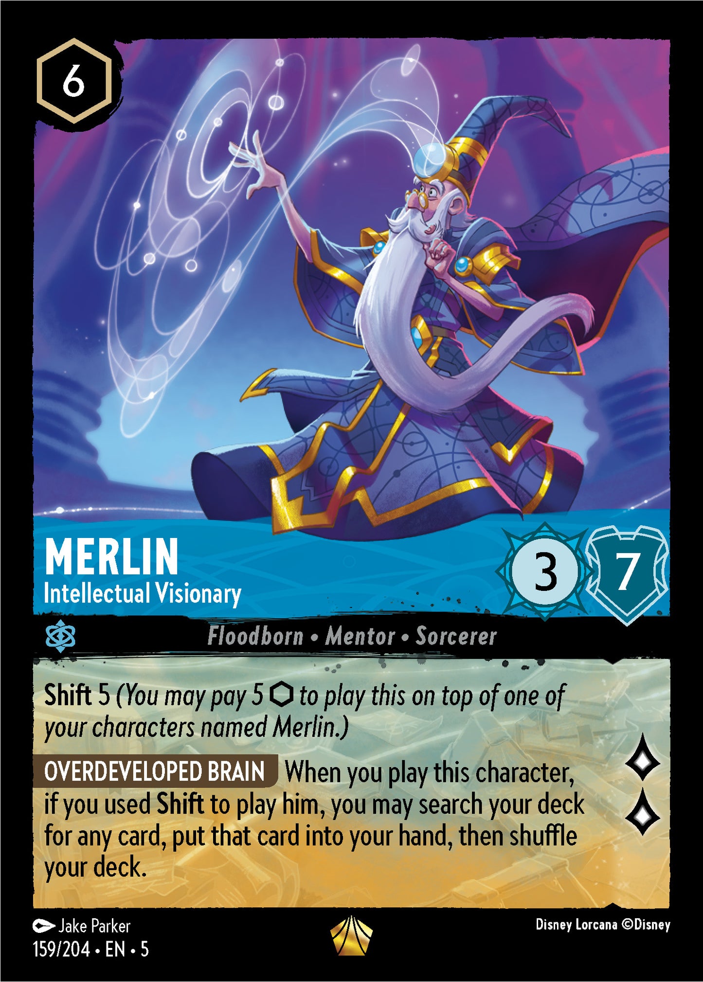 Merlin - Intellectual Visionary - Shimmering Skies 159/204 - Near Mint