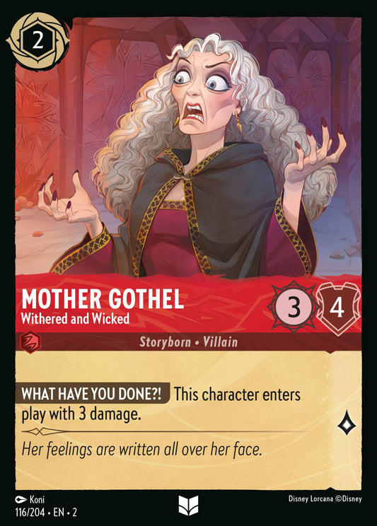 Mother Gothel - Withered and Wicked - 116/204 (Foil)