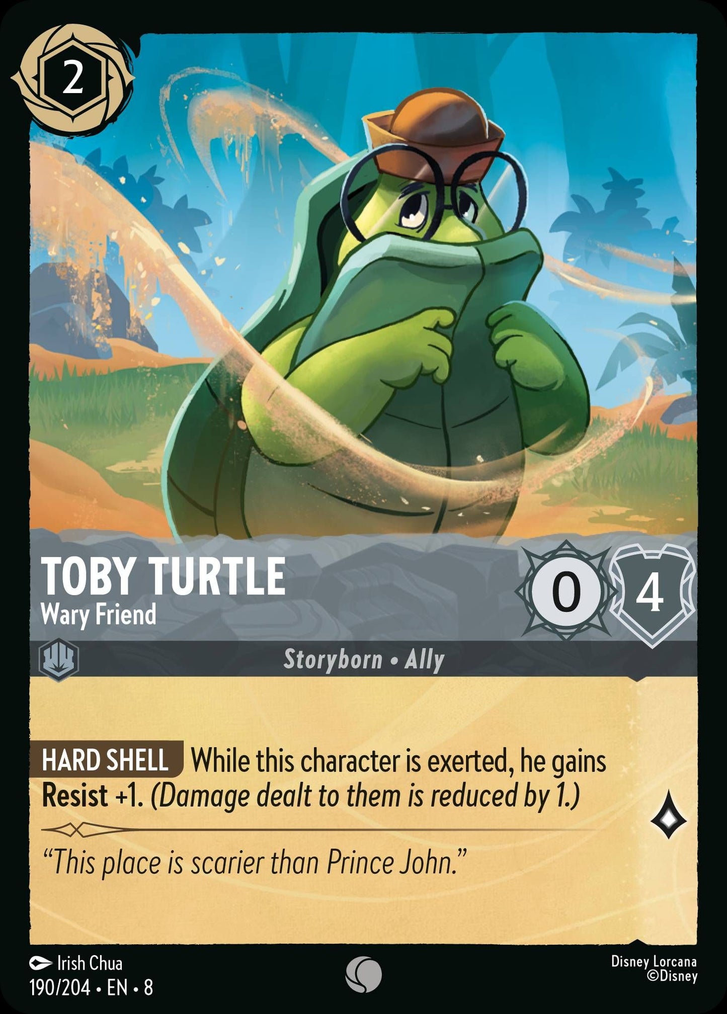 Toby Turtle - Wary Friend - Reign of Jafar 190/204  (Foil) - Near Mint - Ungraded