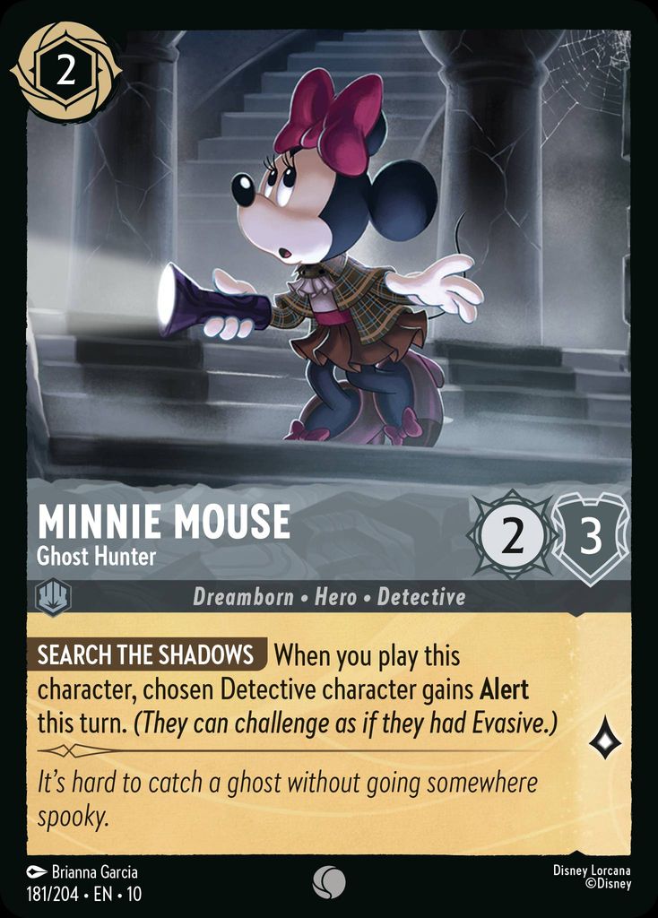 Minnie Mouse - Ghost Hunter - Whispers in the Well 181/204  (Foil) - Near Mint - Ungraded