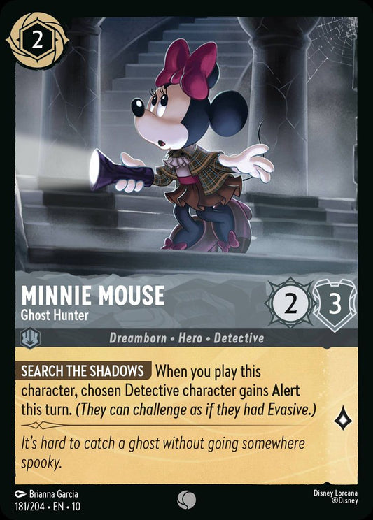 Minnie Mouse - Ghost Hunter - Whispers in the Well 181/204  (Foil) - Near Mint - Ungraded