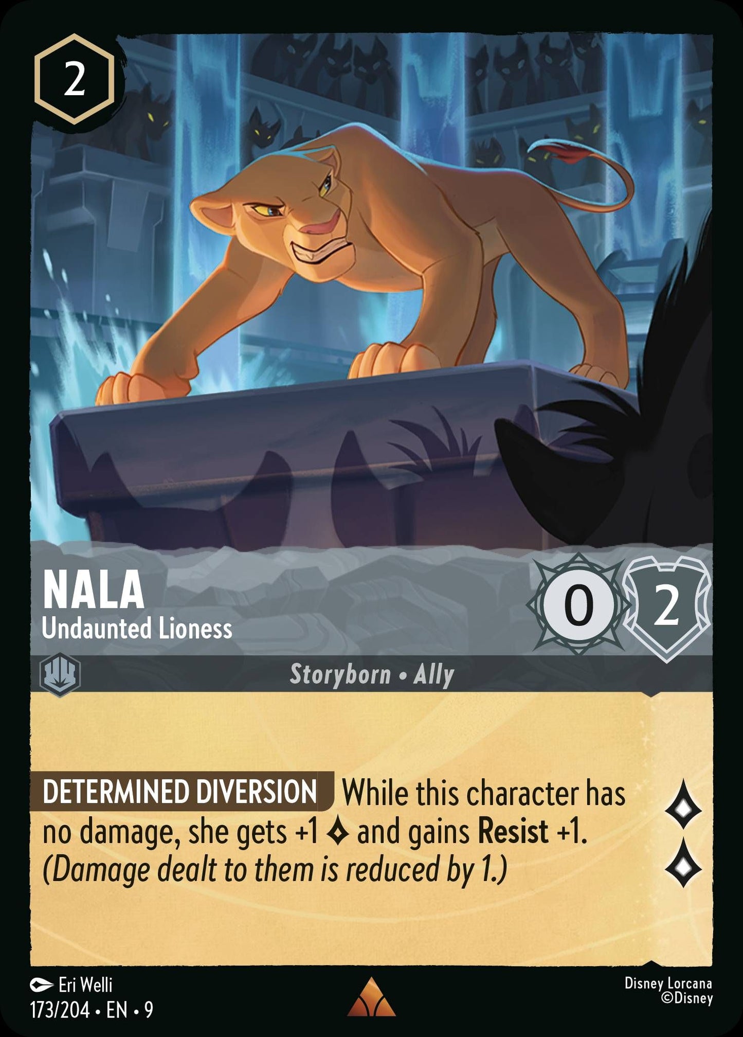 Nala - Undaunted Lioness - Fabled 173/204  - Near Mint - Ungraded