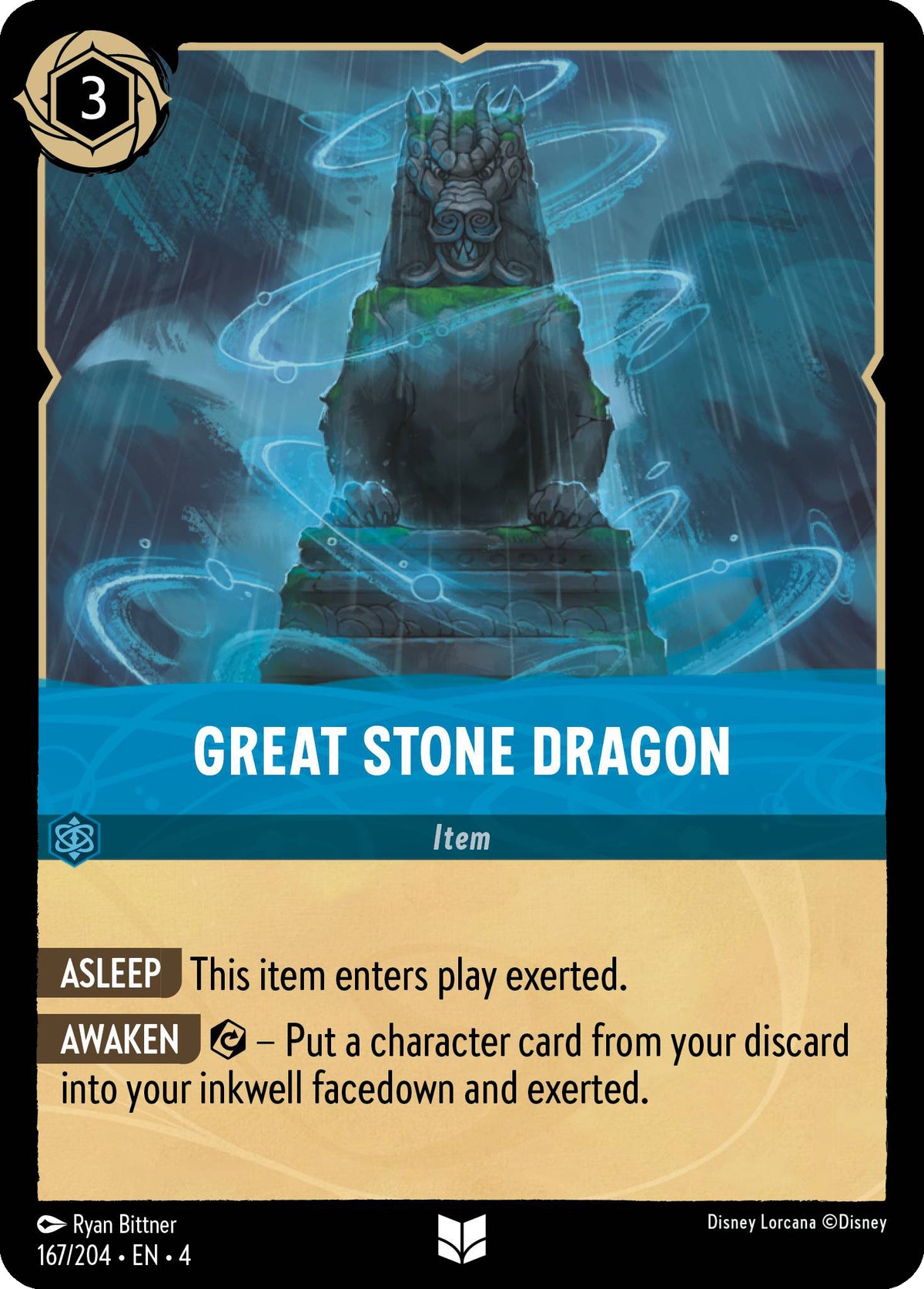 Great Stone Dragon - Ursula's Return 167/204 - Near Mint