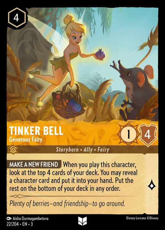 Tinker Bell - Generous Fairy -  22/204 (Foil)