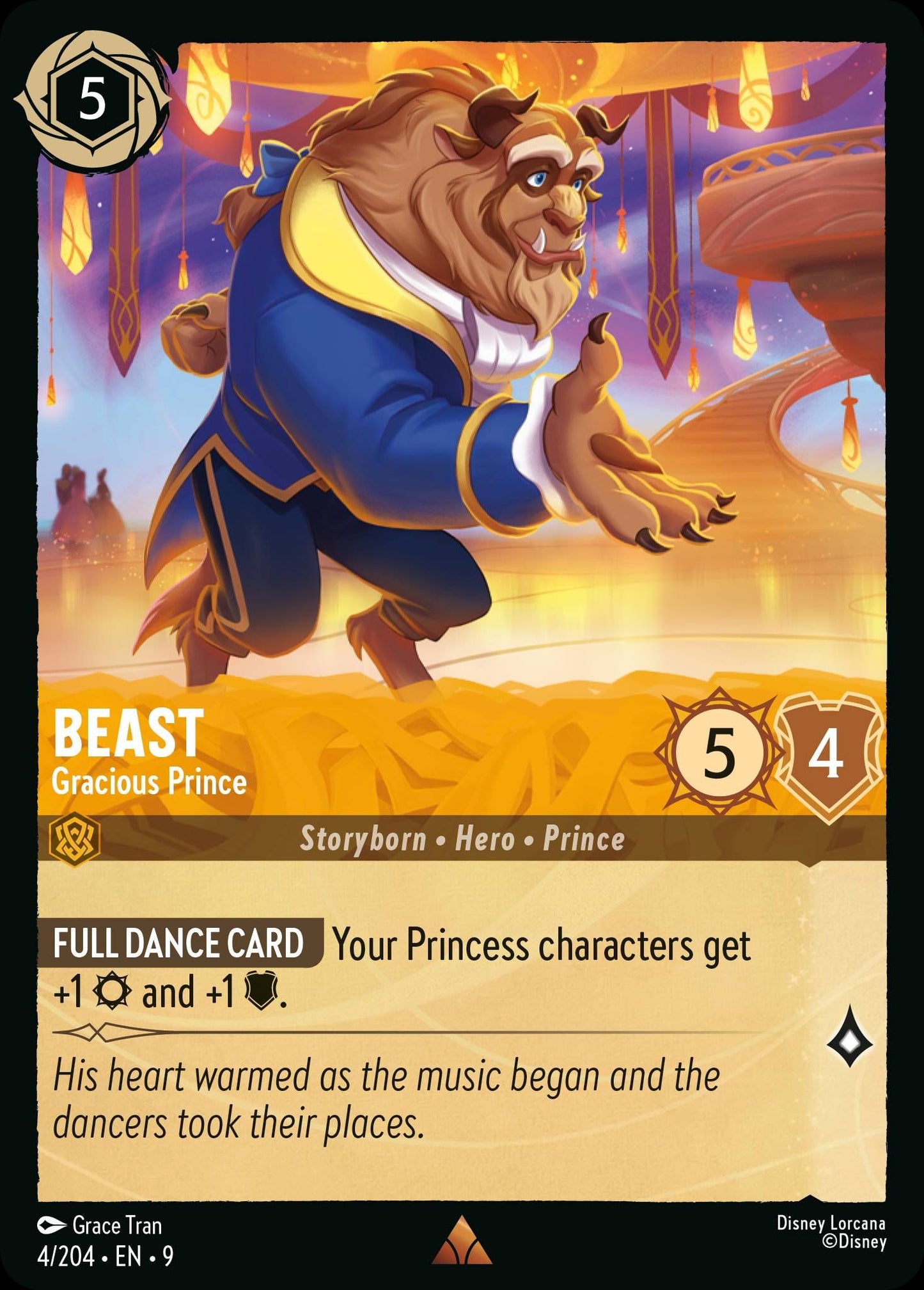 Beast - Gracious Prince - Fabled 4/204  - Near Mint - Ungraded
