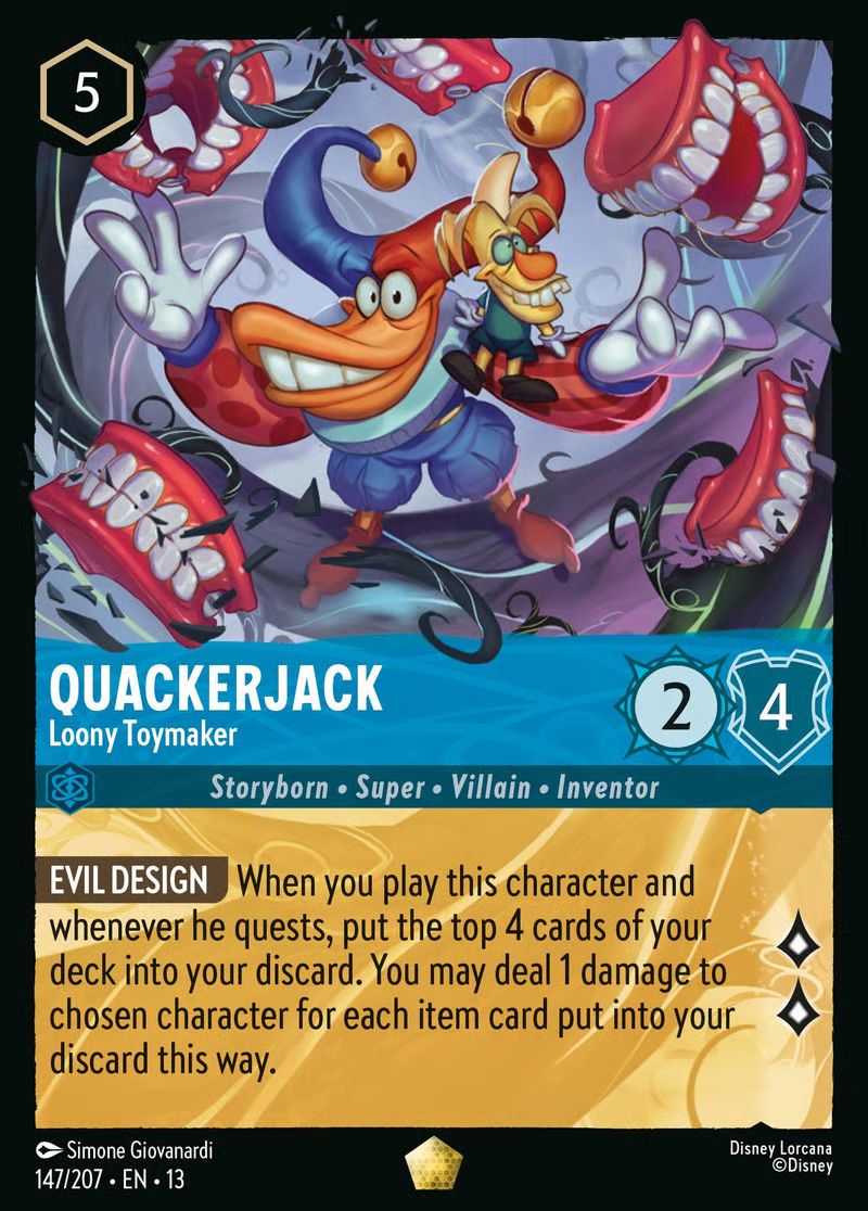 Quackerjack - Loony Toymaker - Attack of the Vine! 147/204 - Near Mint