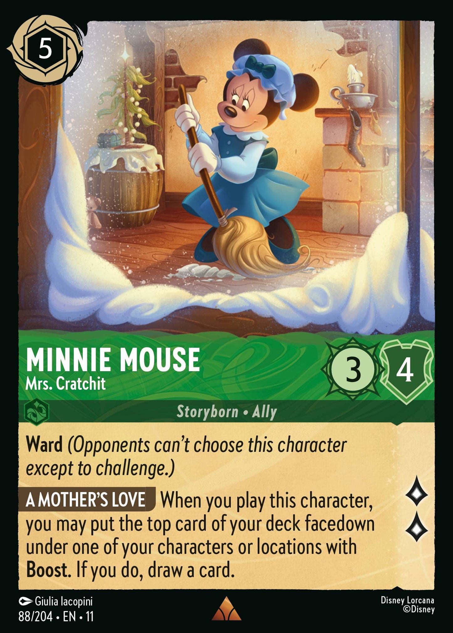 Minnie Mouse - Mrs. Cratchit - Winterspell 88/204 - Near Mint