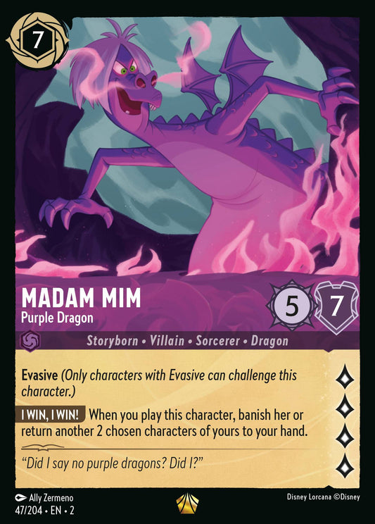 Madam Mim - Purple Dragon - Rise of the Floodborn 47/204 - Near Mint
