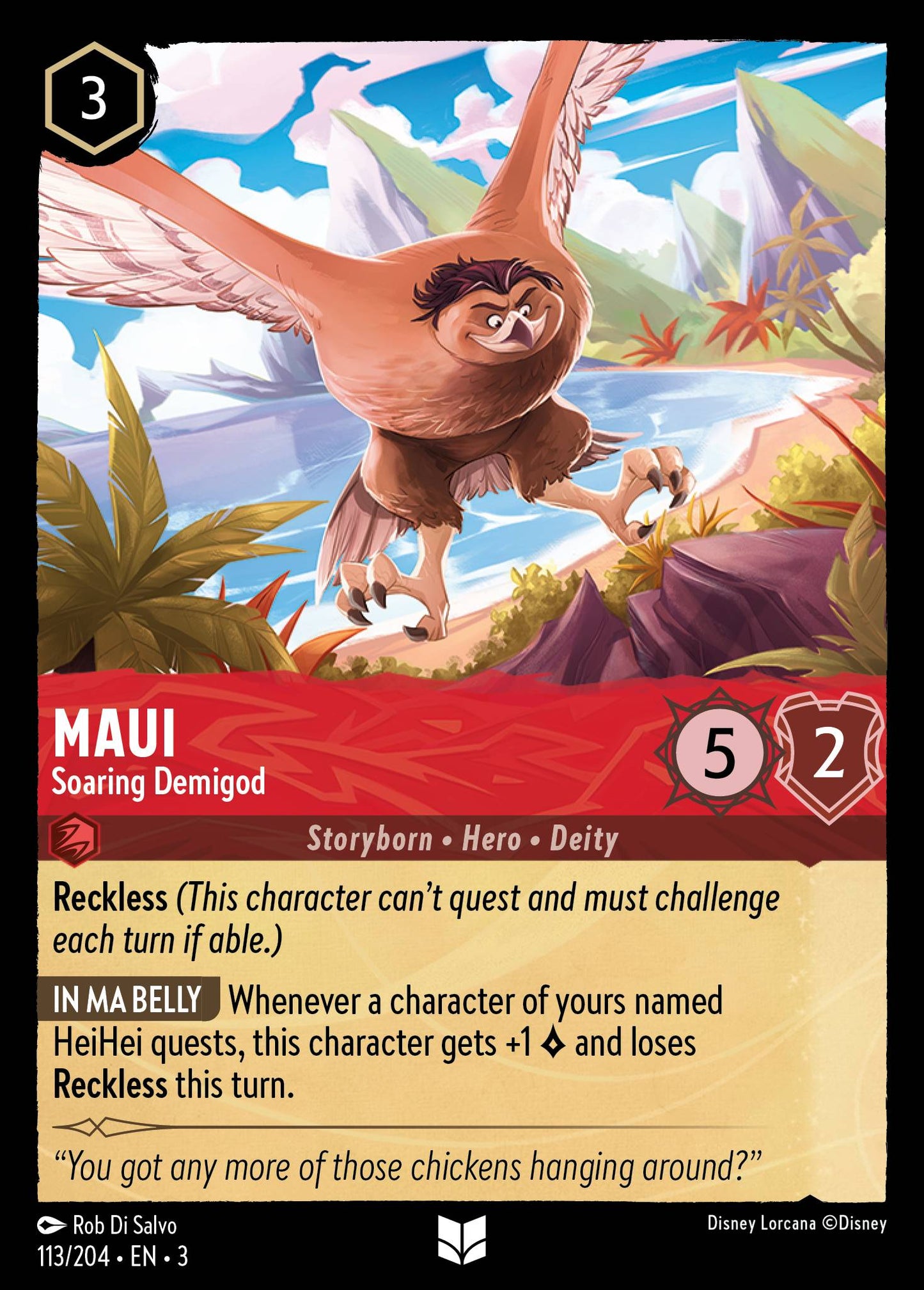 Maui - Soaring Demigod -  113/204 (Foil)