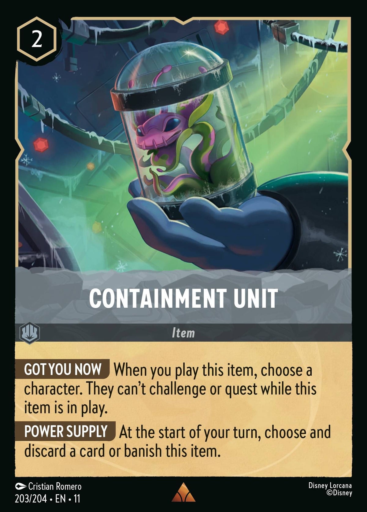 Containment Unit - Winterspell 203/204 (Foil) - Near Mint