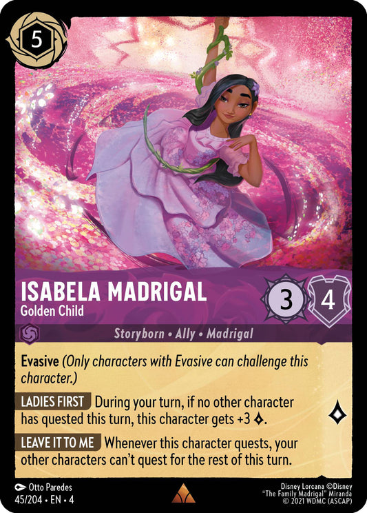 Isabela Madrigal - Golden Child - Ursula's Return 45/204  - Near Mint - Ungraded