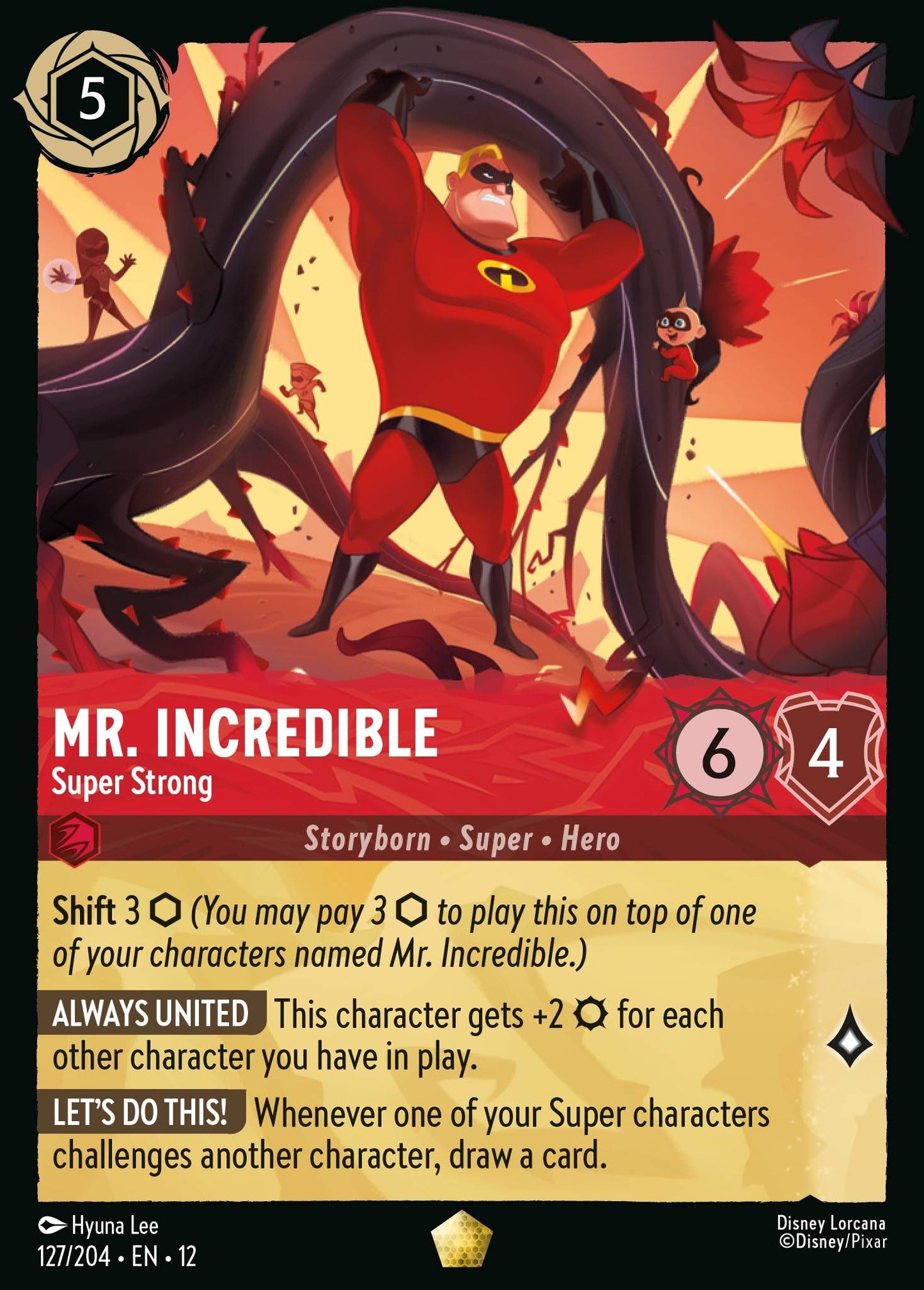 Mr. Incredible - Super Strong - Wilds Unknown 127/204 - Near Mint