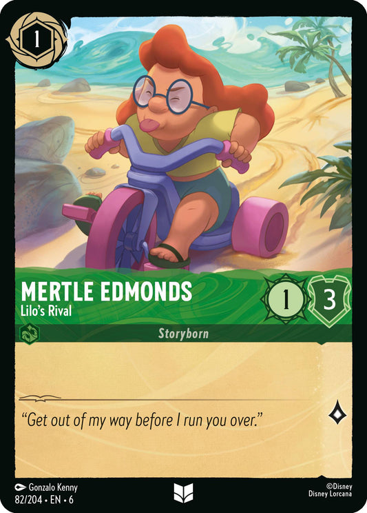 Mertle Edmonds - Lilo's Rival - Azurite Sea 82/204  (Foil) - Near Mint - Ungraded