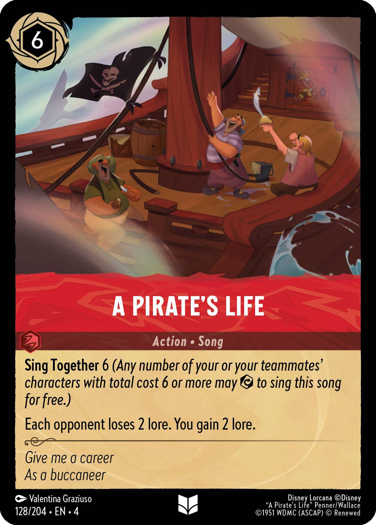 A Pirate's Life - Ursula's Return 128/204 - Near Mint