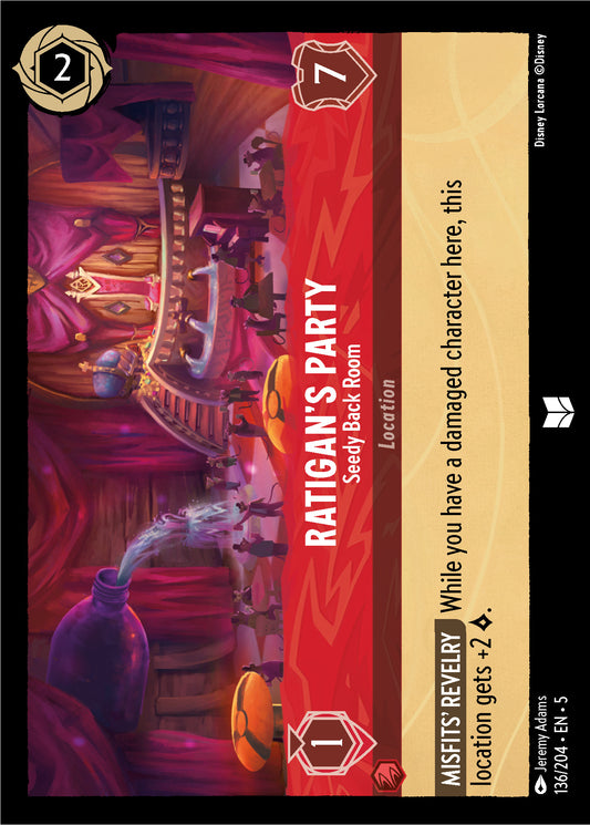 Ratigan's Party - Seedy Back Room - Shimmering Skies 136/204  (Foil) - Near Mint - Ungraded