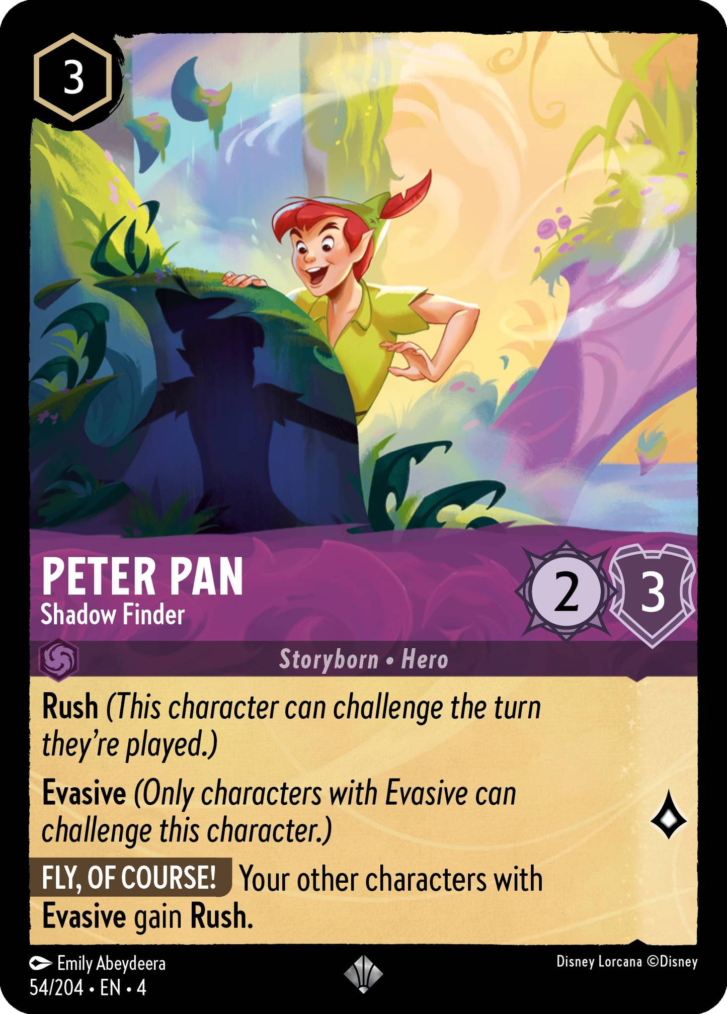 Peter Pan - Shadow Finder - Ursula's Return 54/204 (Foil) - Near Mint