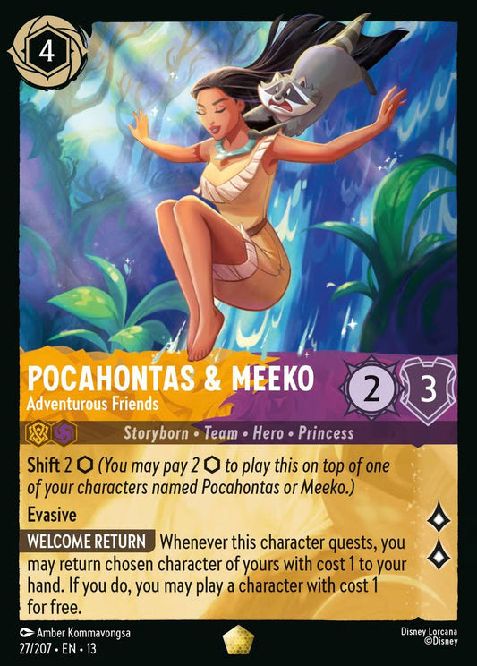 Pocahontas & Meeko - Adventurous Friends - Attack of the Vine! 27/204 - Near Mint