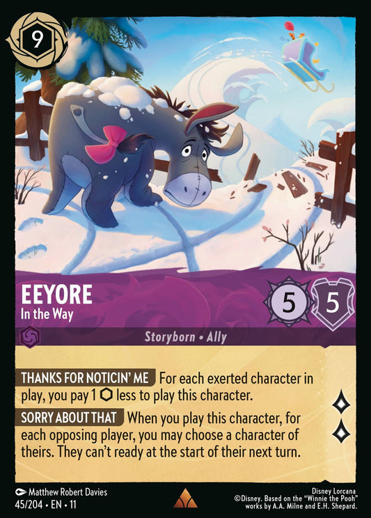 Eeyore - In the Way - Winterspell 45/204 - Near Mint