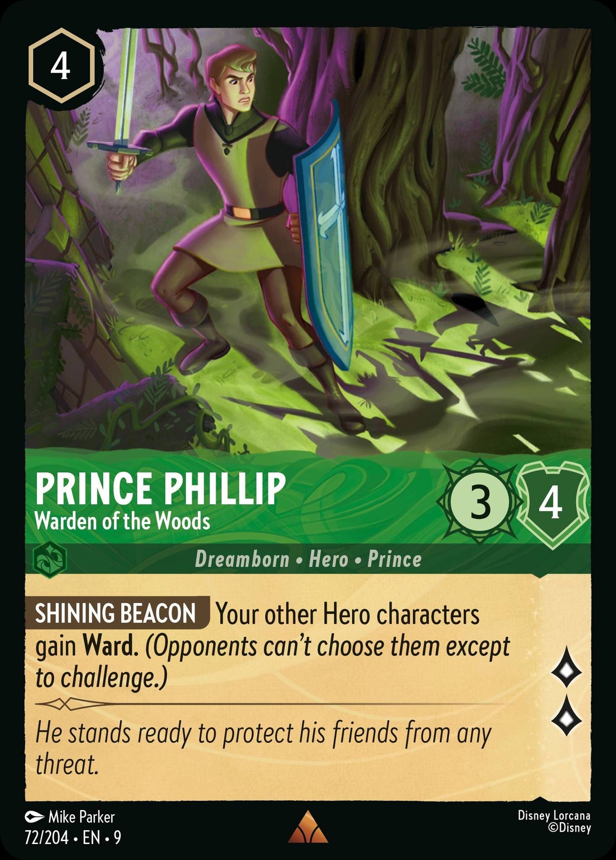 Prince Phillip - Warden of the Woods - Fabled 72/204 - Near Mint