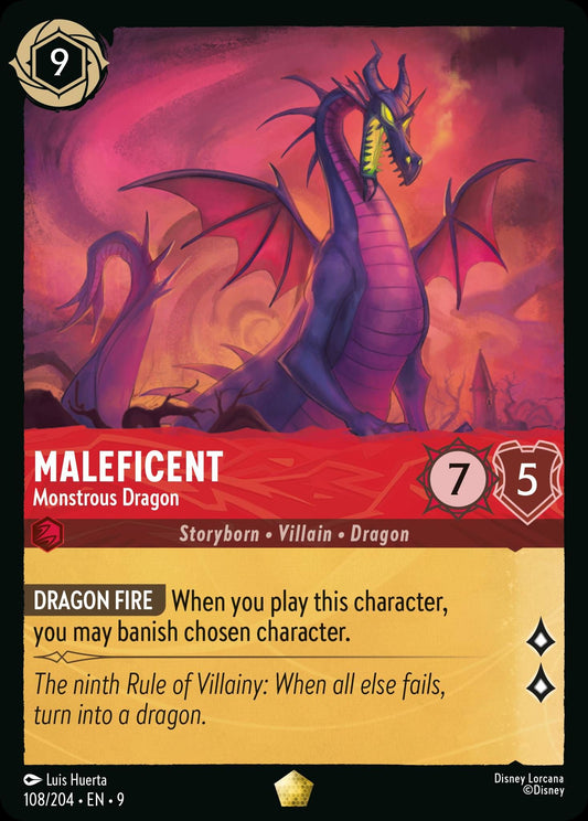 Maleficent - Monstrous Dragon - Fabled 108/204 - Near Mint