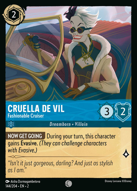 Cruella De Vil - Fashionable Cruiser - 144/204 (Foil)