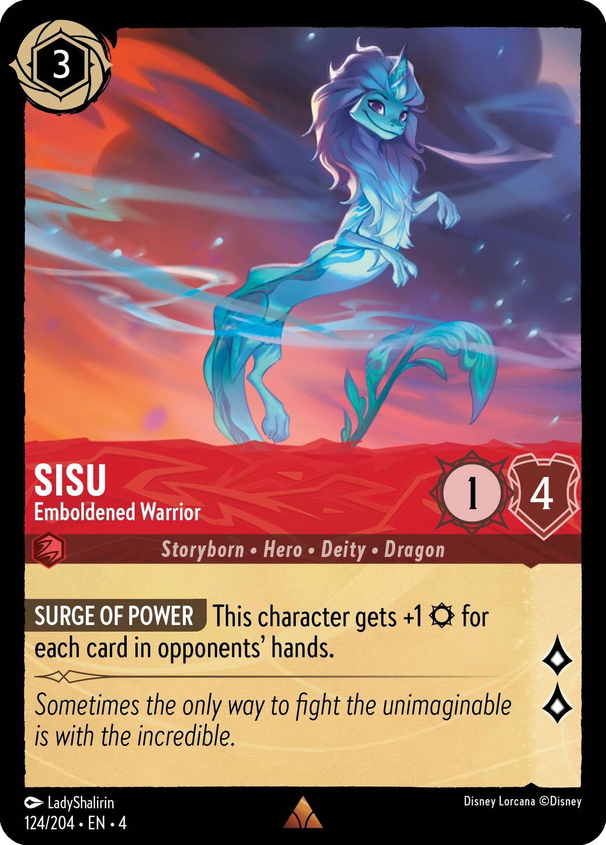 Sisu - Emboldened Warrior - Ursula's Return 124/204 - Near Mint