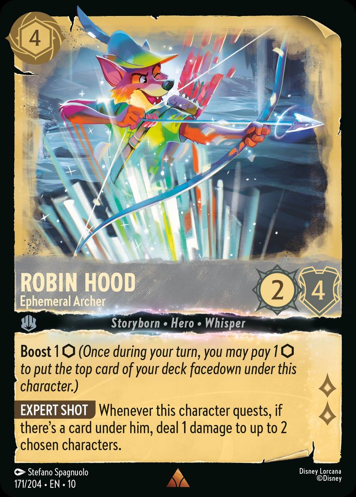 Robin Hood - Ephemeral Archer - Whispers in the Well 171/204 - Near Mint