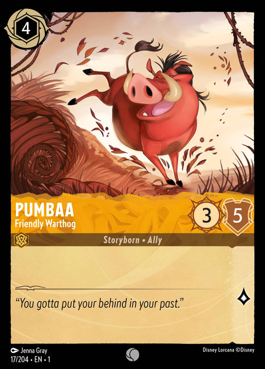 Pumbaa - Friendly Warthog - 17/204 (Foil)