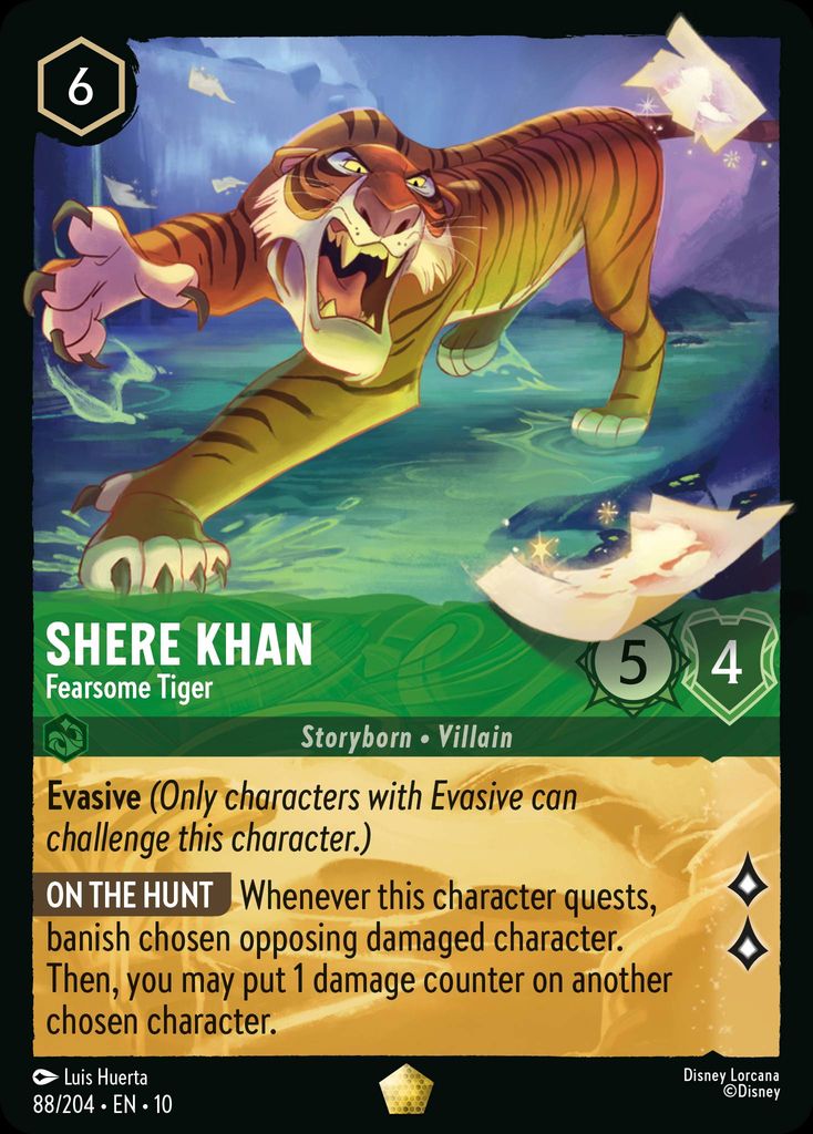 Shere Khan - Fearsome Tiger - Whispers in the Well 88/204 - Near Mint