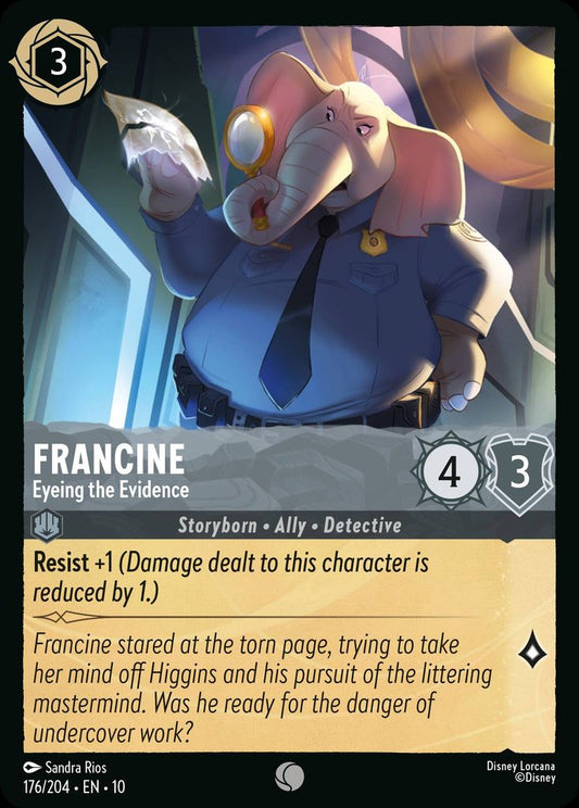 Francine - Eyeing the Evidence - Whispers in the Well 176/204  (Foil) - Near Mint - Ungraded