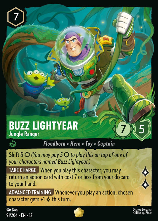 Buzz Lightyear - Jungle Ranger - Wilds Unknown 91/204 (Foil) - Near Mint