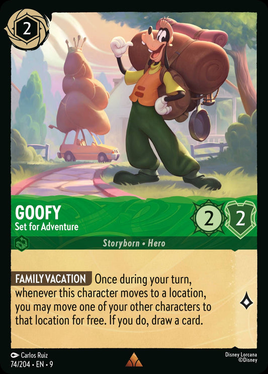 Goofy - Set for Adventure - Fabled 74/204  (Foil) - Near Mint - Ungraded