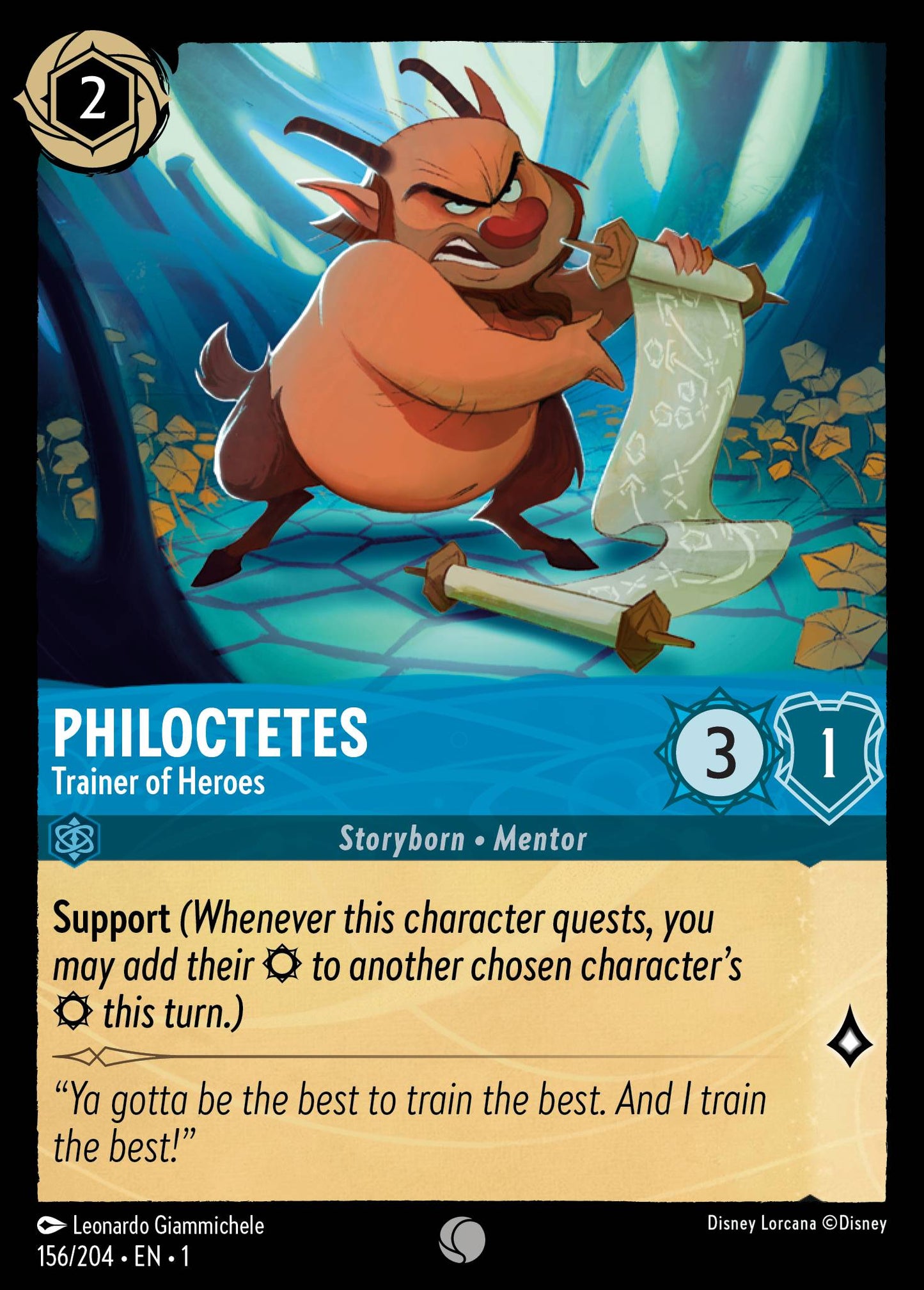 Philoctetes - Trainer of Heroes - 156/204 (Foil)