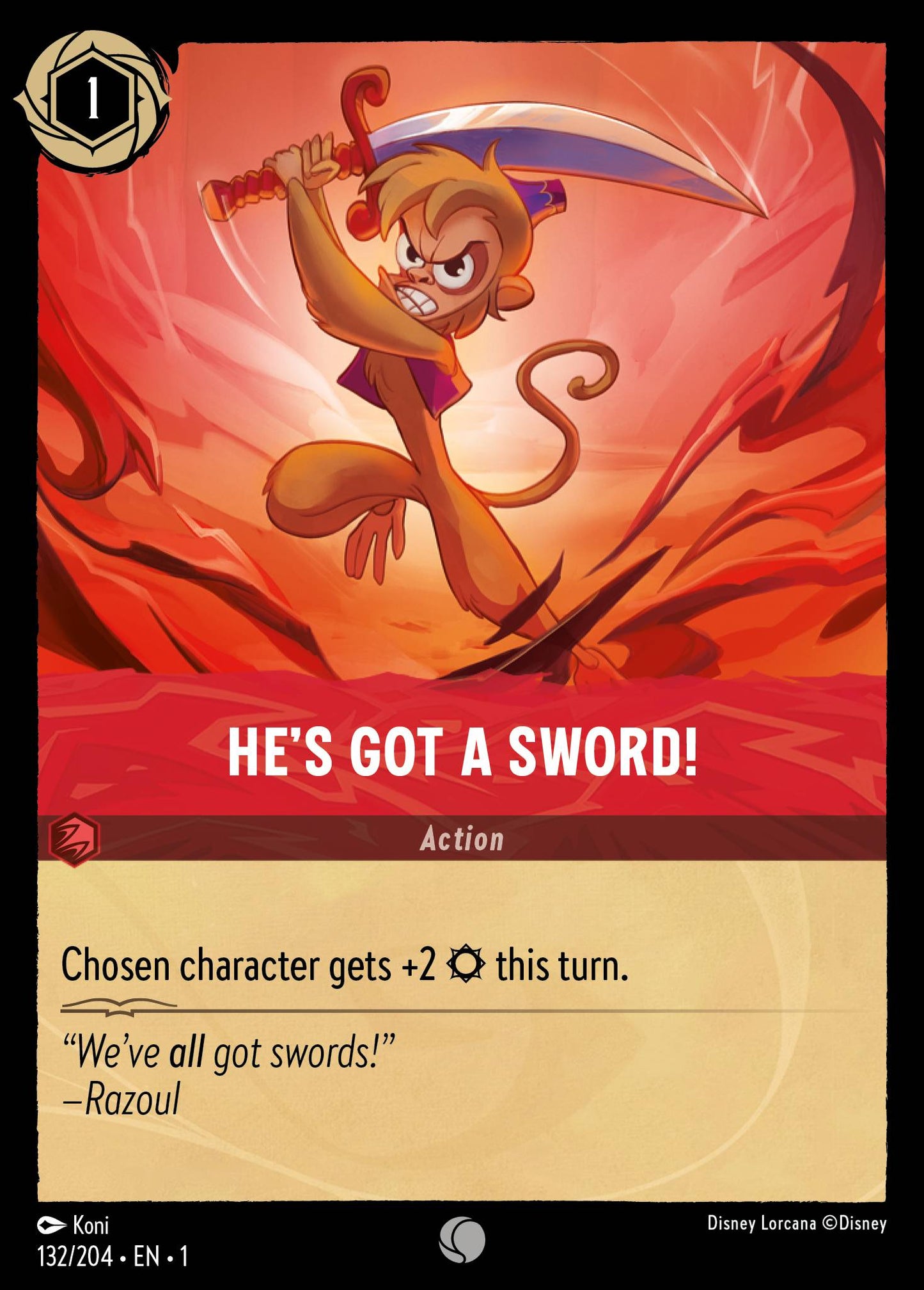He's Got A Sword! - The First Chapter 132/204  (Foil) - Near Mint - Ungraded