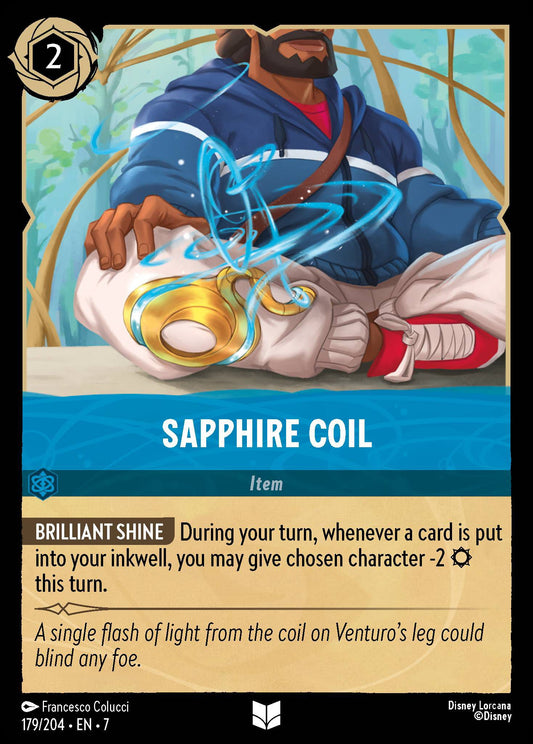 Sapphire Coil - Archazia's Island 179/204  (Foil) - Near Mint - Ungraded