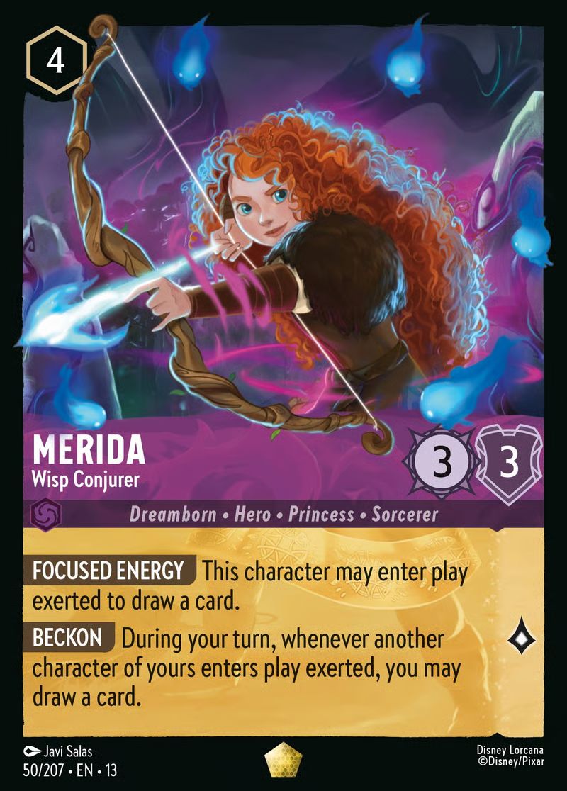 Merida - Wisp Conjurer - Attack of the Vine! 50/204 - Near Mint