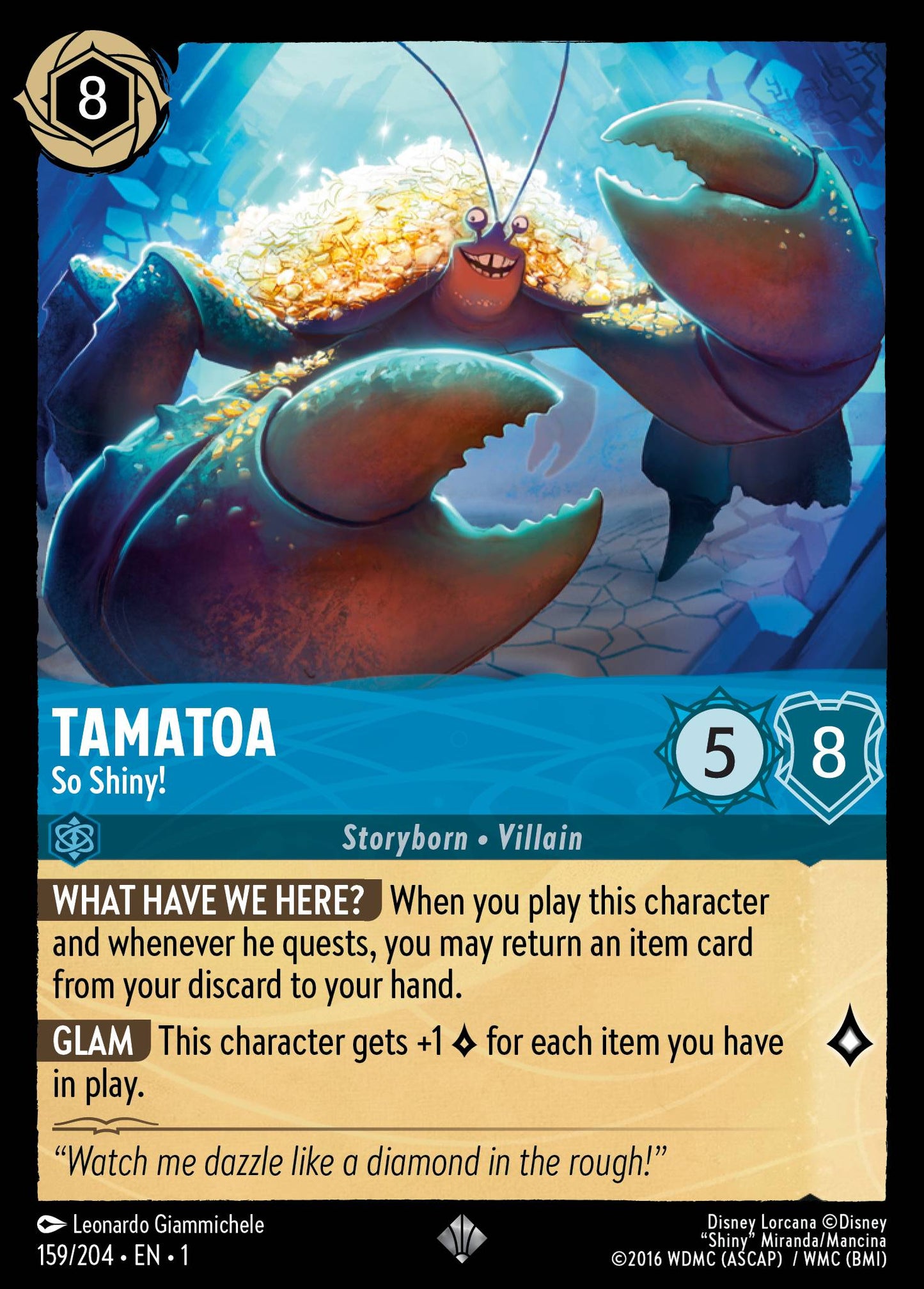 Tamatoa - So Shiny! - The First Chapter 159/204 - Near Mint