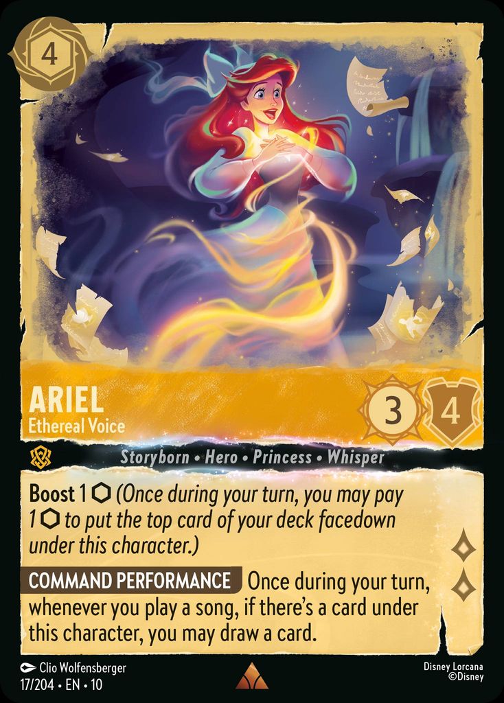 Ariel - Ethereal Voice - Whispers in the Well 17/204 (Foil) - Near Mint