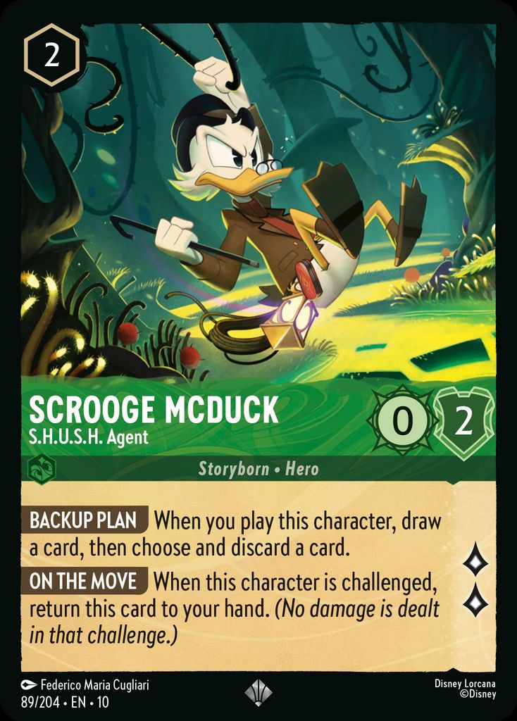 Scrooge McDuck - S.H.U.S.H. Agent - Whispers in the Well 89/204 - Near Mint