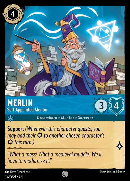 Merlin Self Appointed Mentor - The First Chapter 153/204 (Foil) - Near Mint